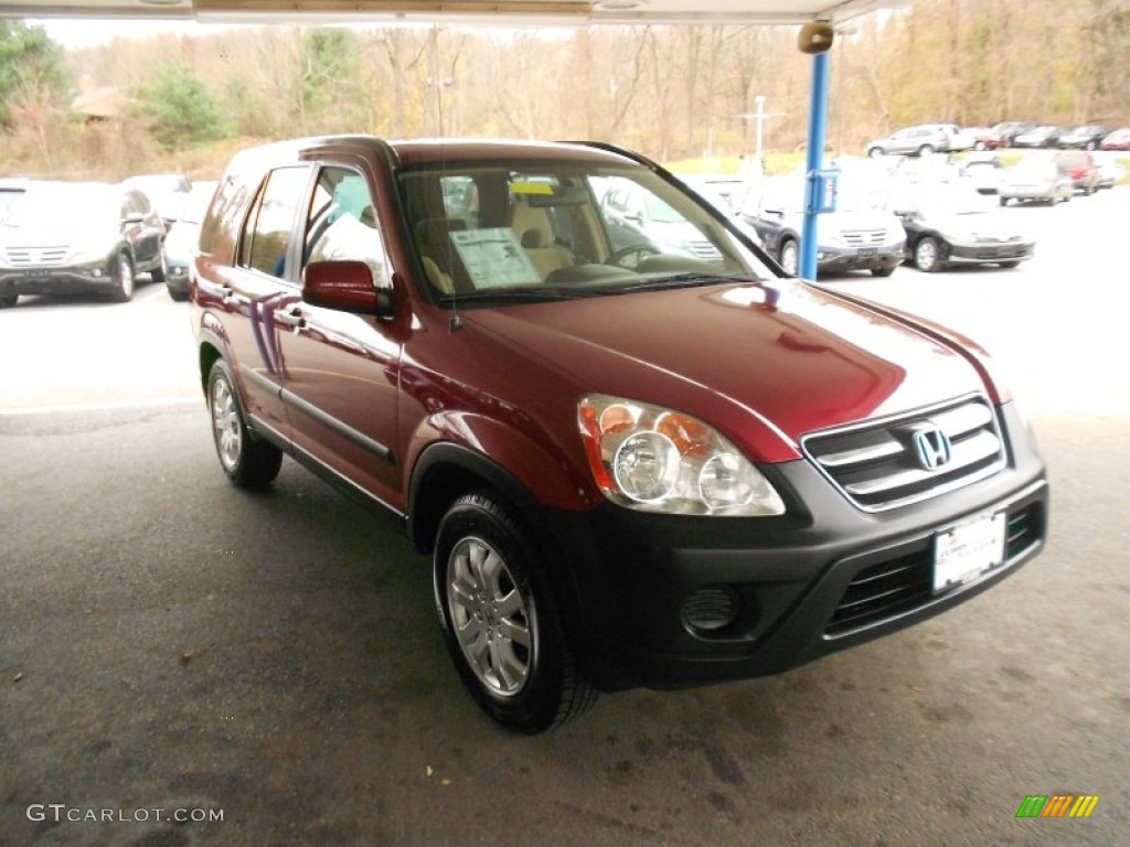 2005 CR-V EX 4WD - Redondo Red Pearl / Ivory photo #1