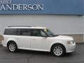 White Suede Clearcoat 2009 Ford Flex SE