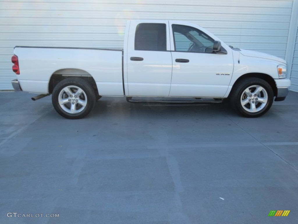 2008 Ram 1500 Lone Star Edition Quad Cab - Bright White / Khaki photo #2