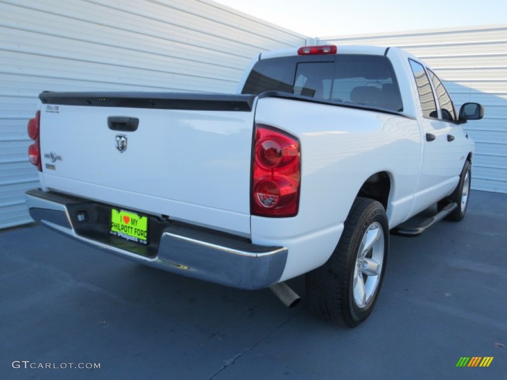 2008 Ram 1500 Lone Star Edition Quad Cab - Bright White / Khaki photo #3