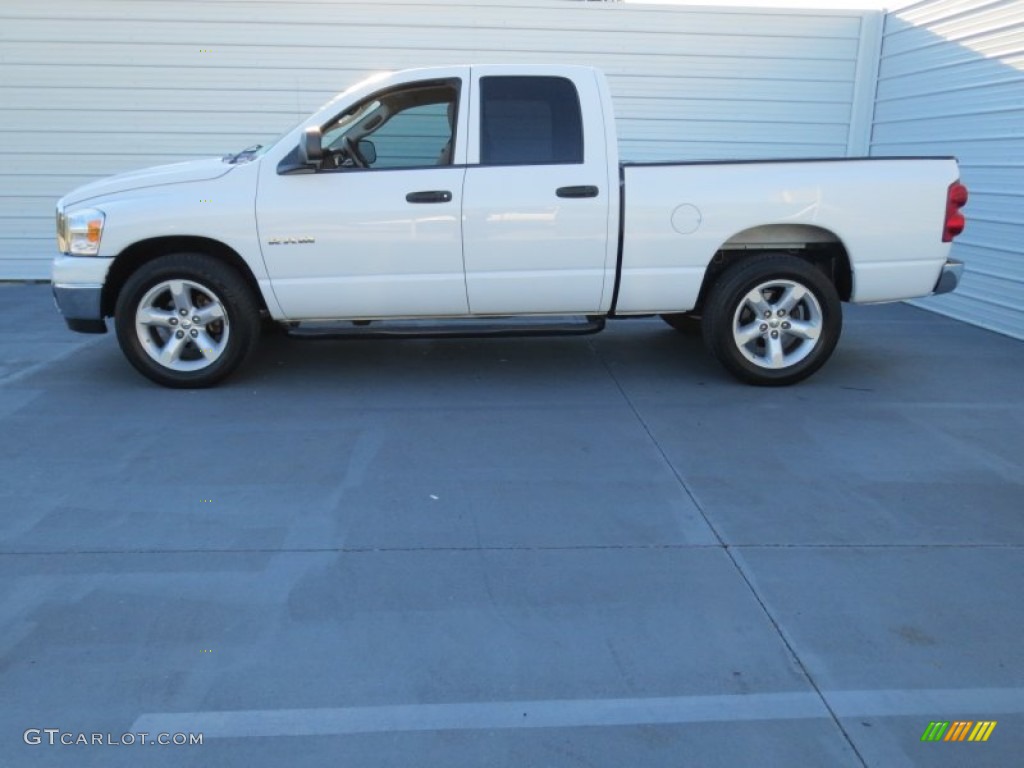 2008 Ram 1500 Lone Star Edition Quad Cab - Bright White / Khaki photo #5