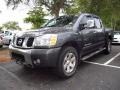 2006 Smoke Gray Nissan Titan LE Crew Cab 4x4  photo #2