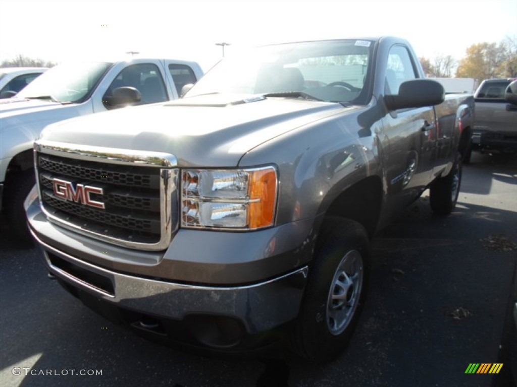 2012 Sierra 2500HD Regular Cab 4x4 - Steel Gray Metallic / Dark Titanium photo #1