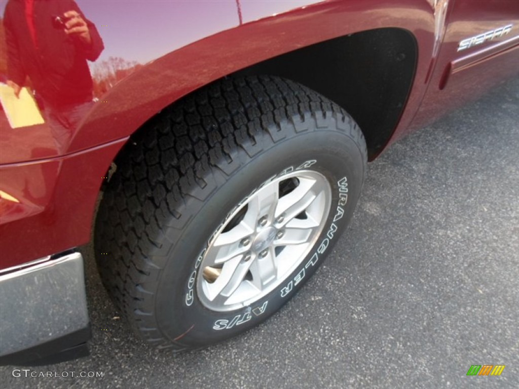 2013 Sierra 1500 SLE Crew Cab 4x4 - Sonoma Red Metallic / Ebony photo #3