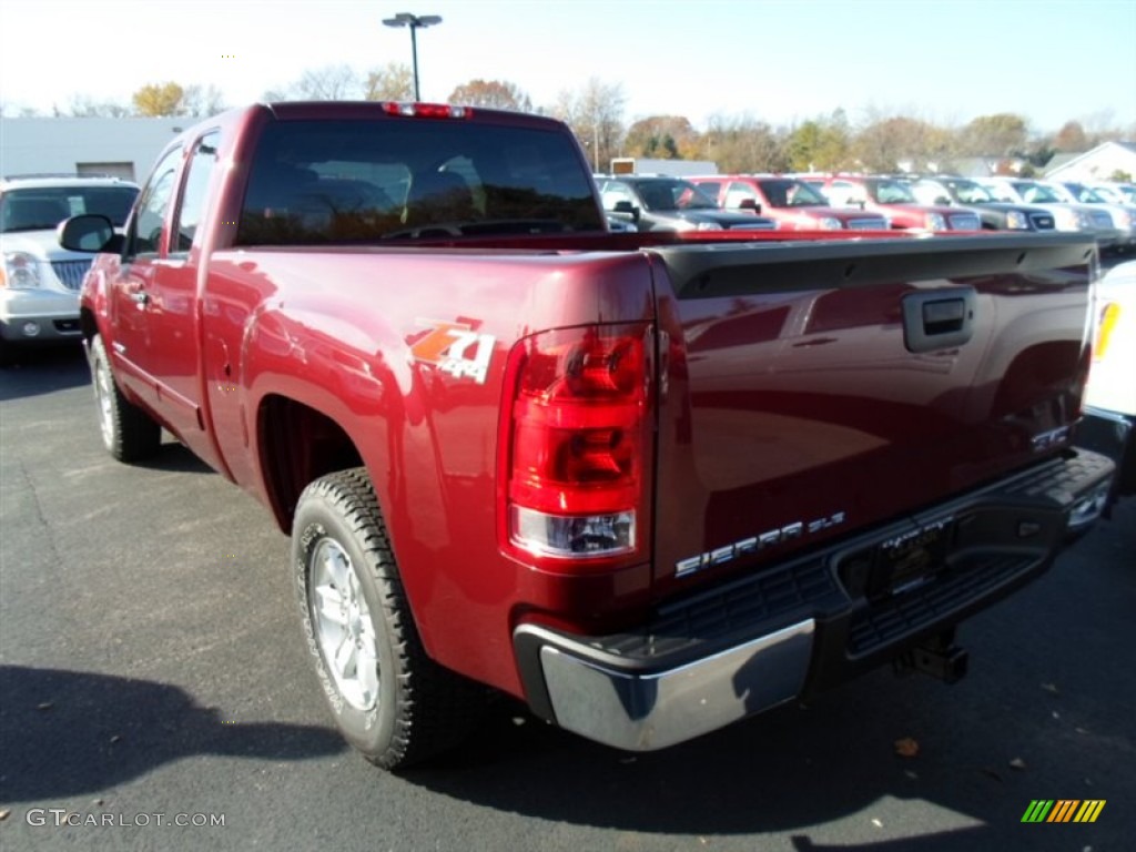 2013 Sierra 1500 SLE Extended Cab 4x4 - Sonoma Red Metallic / Ebony photo #5