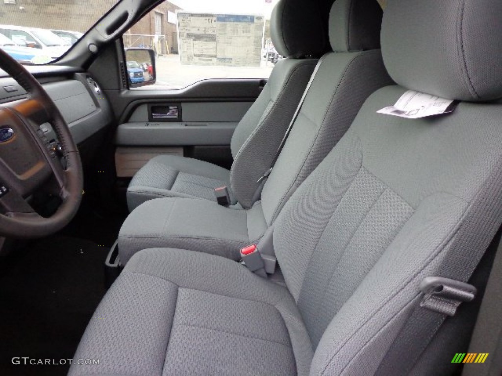 Steel Gray Interior 2013 Ford F150 XLT SuperCrew 4x4 Photo #73238895