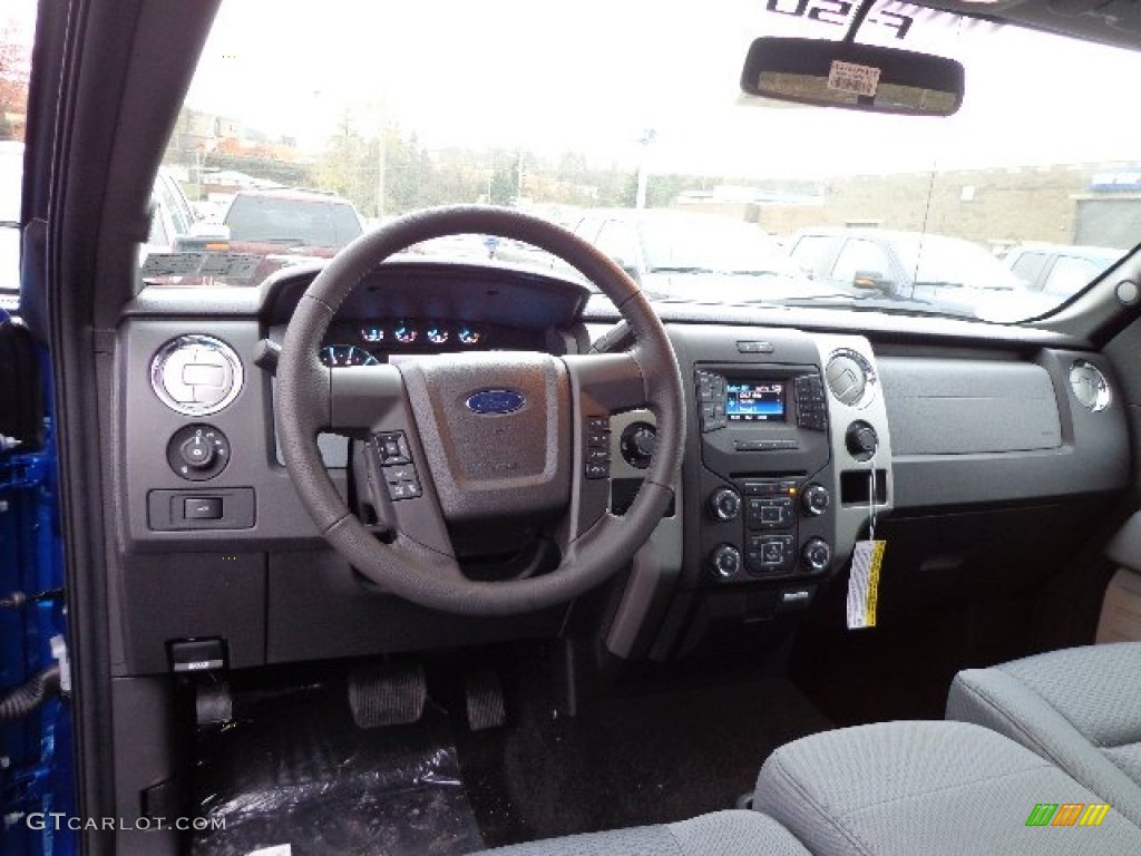 2013 Ford F150 XLT SuperCrew 4x4 Steel Gray Dashboard Photo #73238942