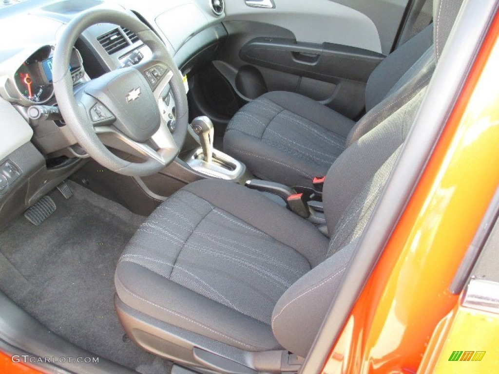 Jet Black/Dark Titanium Interior 2013 Chevrolet Sonic LT Hatch Photo #73239561