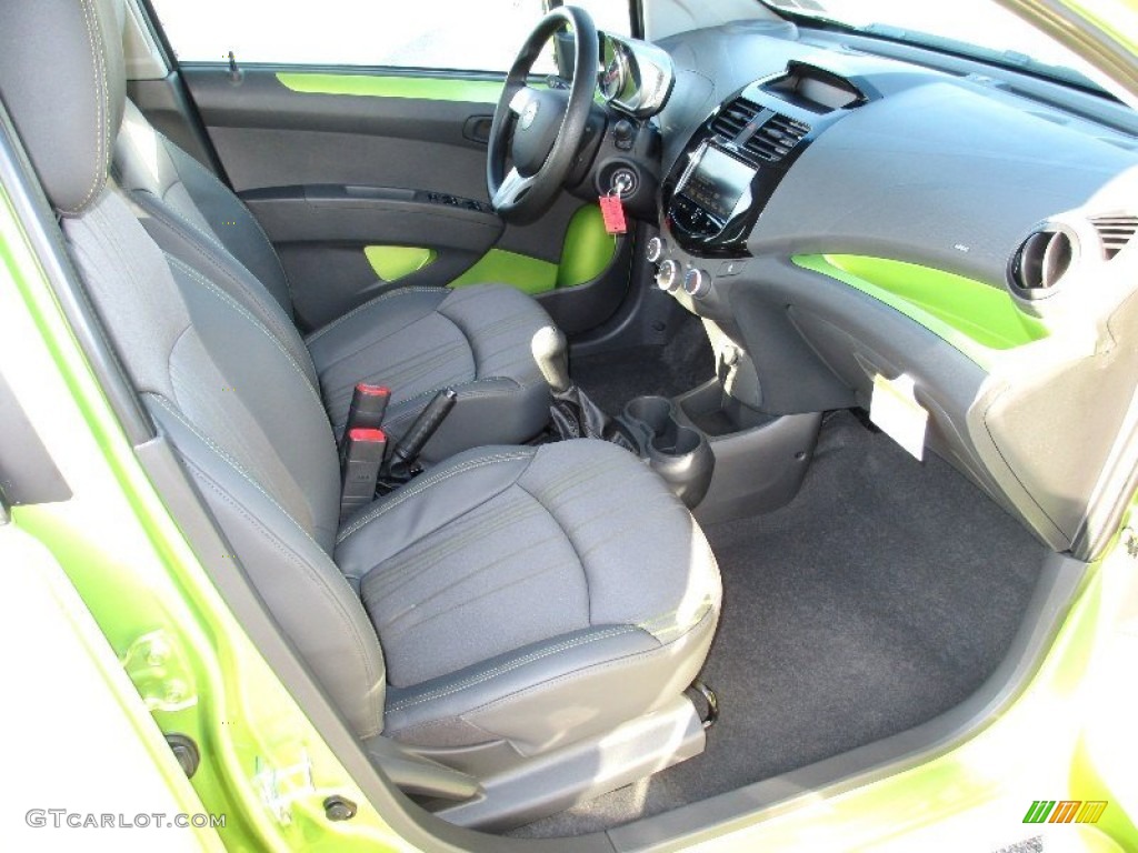 Green/Green Interior 2013 Chevrolet Spark LT Photo #73239896
