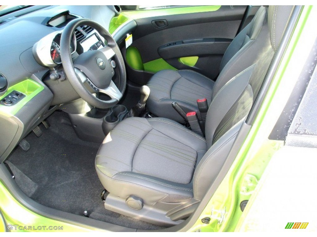 Green/Green Interior 2013 Chevrolet Spark LT Photo #73240128