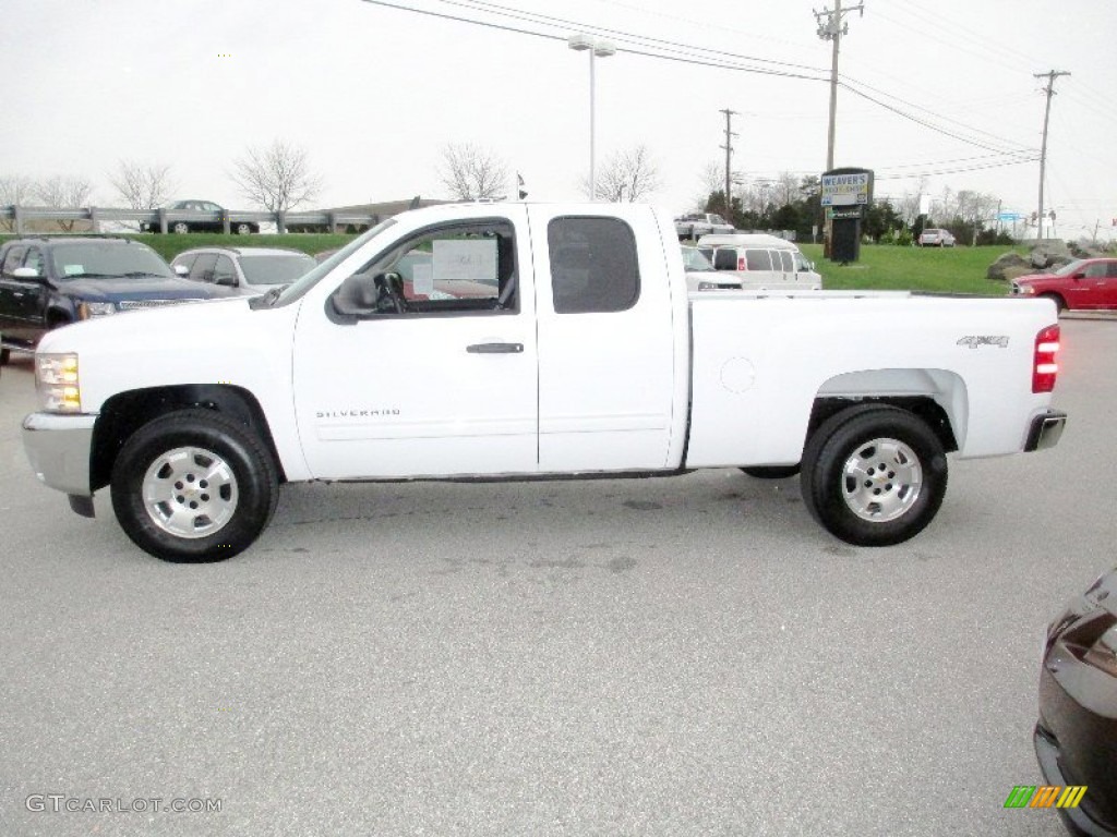 2012 Silverado 1500 LT Extended Cab 4x4 - Summit White / Ebony photo #12