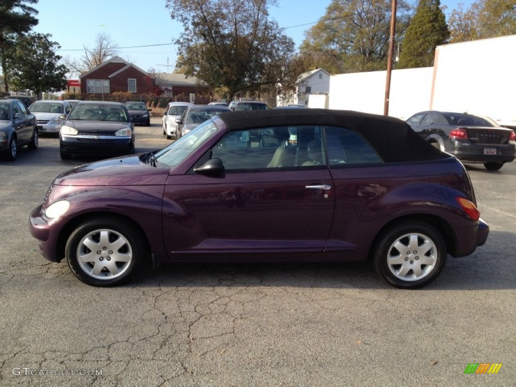 2005 PT Cruiser Touring Turbo Convertible - Dark Plum Pearl / Dark Slate Gray photo #2