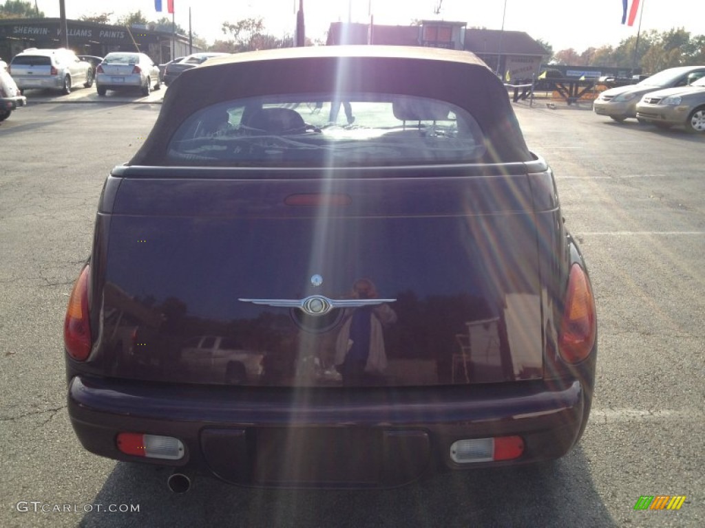 2005 PT Cruiser Touring Turbo Convertible - Dark Plum Pearl / Dark Slate Gray photo #3