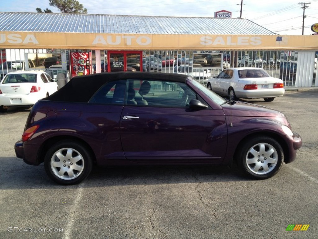 2005 PT Cruiser Touring Turbo Convertible - Dark Plum Pearl / Dark Slate Gray photo #4