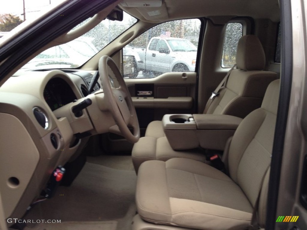 2006 F150 XLT Regular Cab 4x4 - Arizona Beige Metallic / Tan photo #4