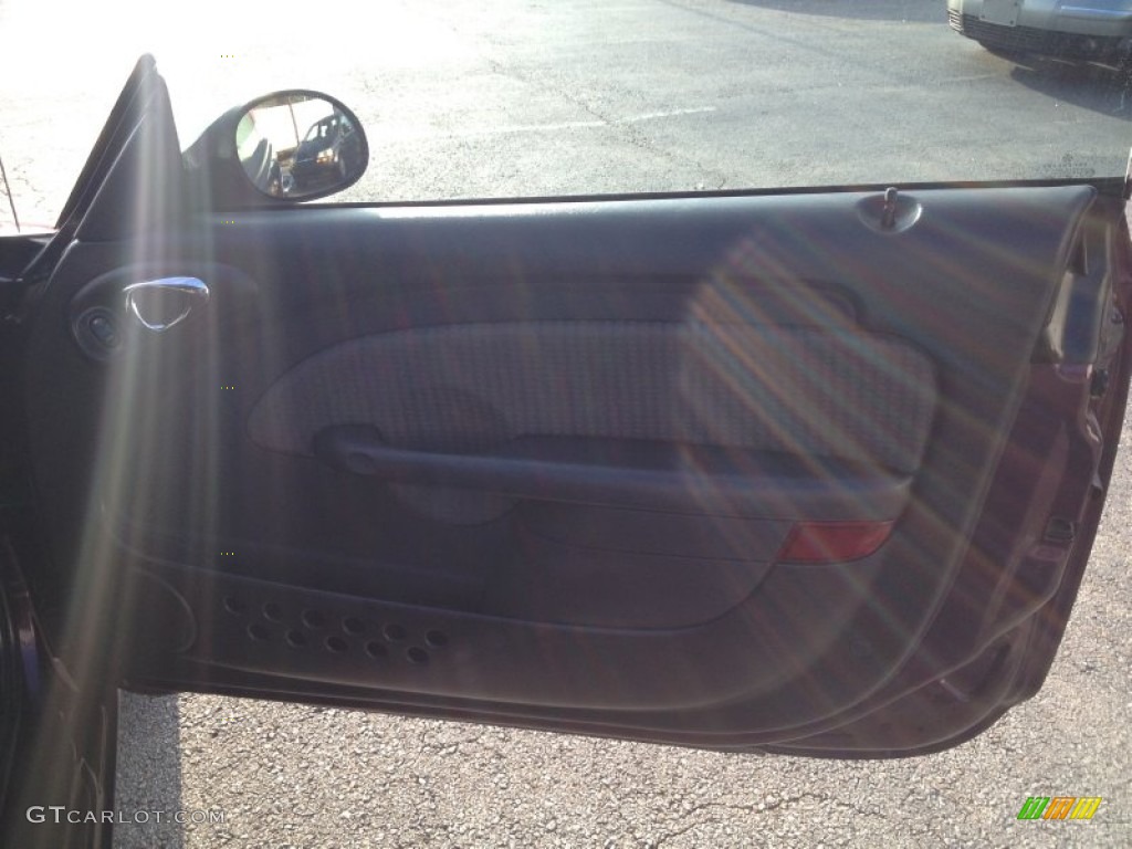 2005 PT Cruiser Touring Turbo Convertible - Dark Plum Pearl / Dark Slate Gray photo #13