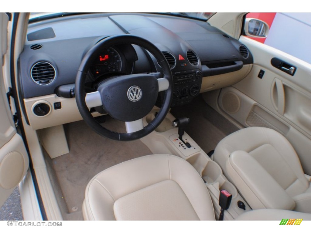 Cream Beige Interior 2008 Volkswagen New Beetle SE Coupe Photo #73243596
