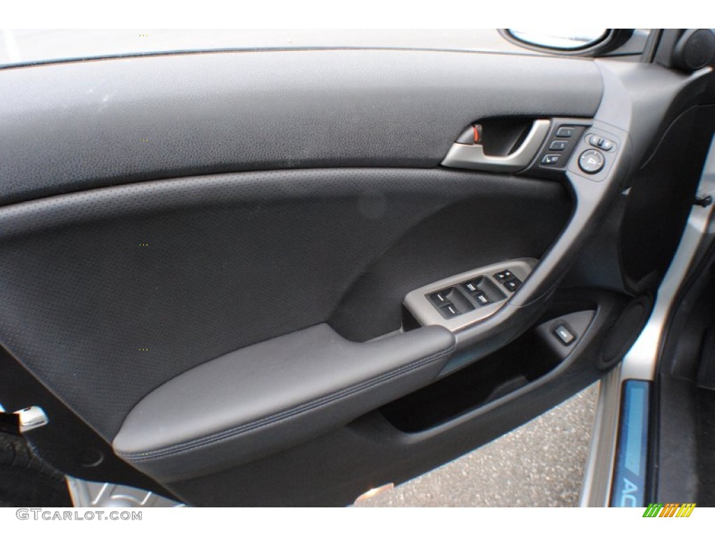 2010 Acura TSX Sedan Ebony Door Panel Photo #73243860