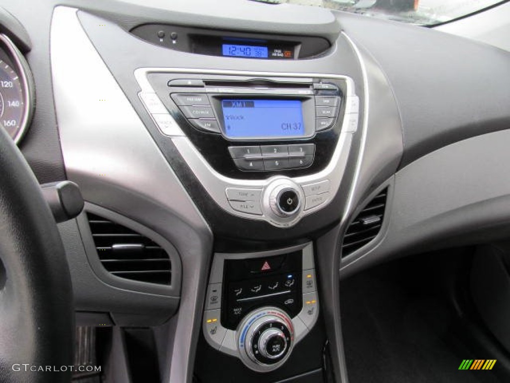2012 Elantra Limited - Midnight Black / Gray photo #16