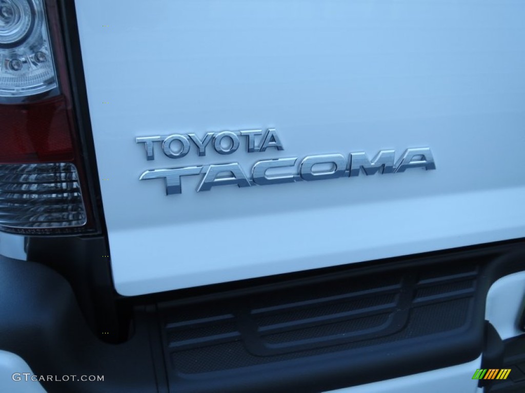 2013 Tacoma V6 TRD Sport Prerunner Double Cab - Super White / Graphite photo #14
