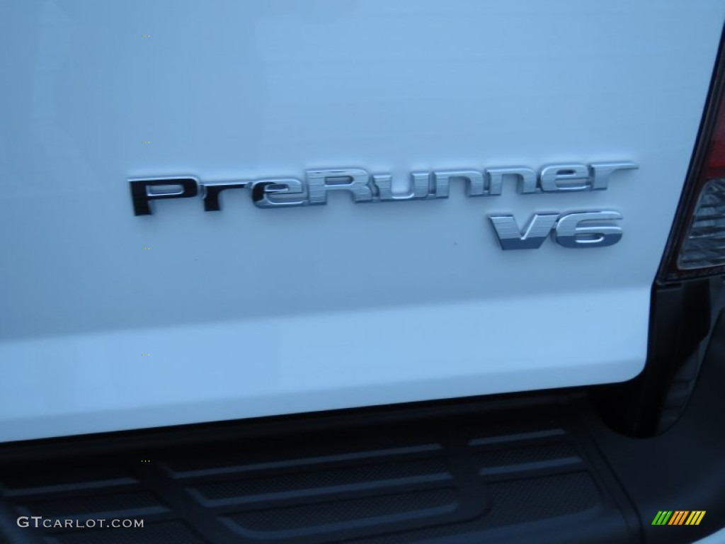 2013 Tacoma V6 TRD Sport Prerunner Double Cab - Super White / Graphite photo #15