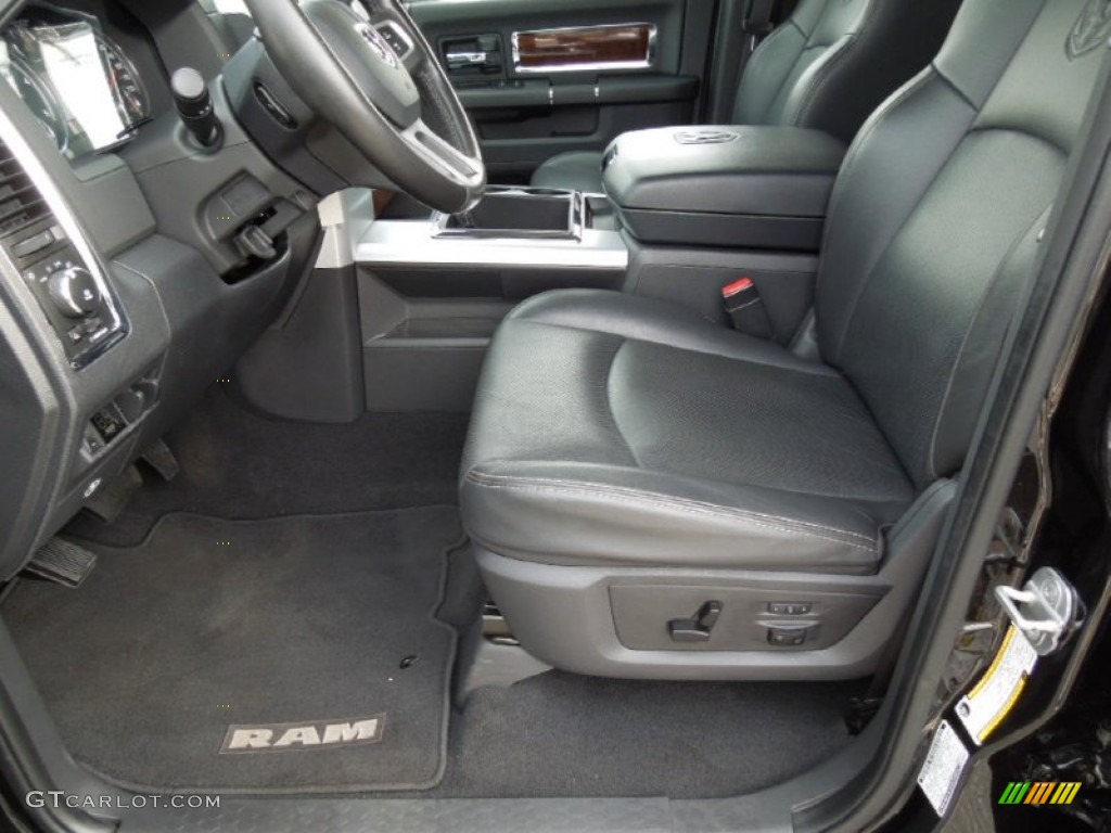 Dark Slate Interior 2010 Dodge Ram 3500 Laramie Mega Cab 4x4 Dually Photo #73246146