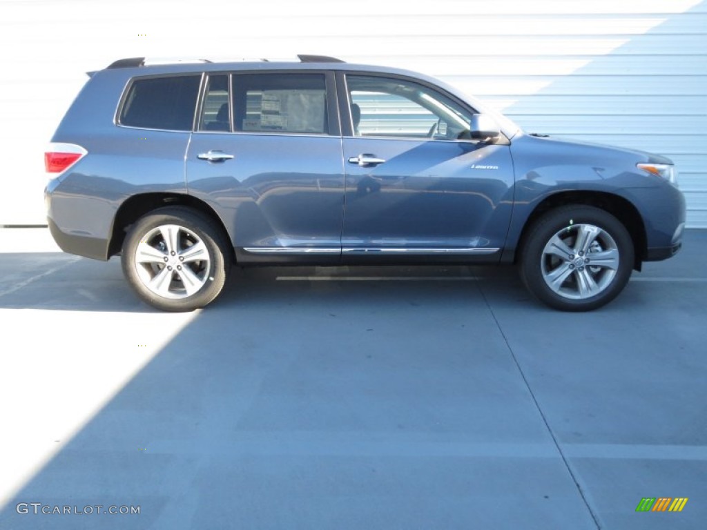 2013 Highlander Limited - Shoreline Blue Pearl / Ash photo #2