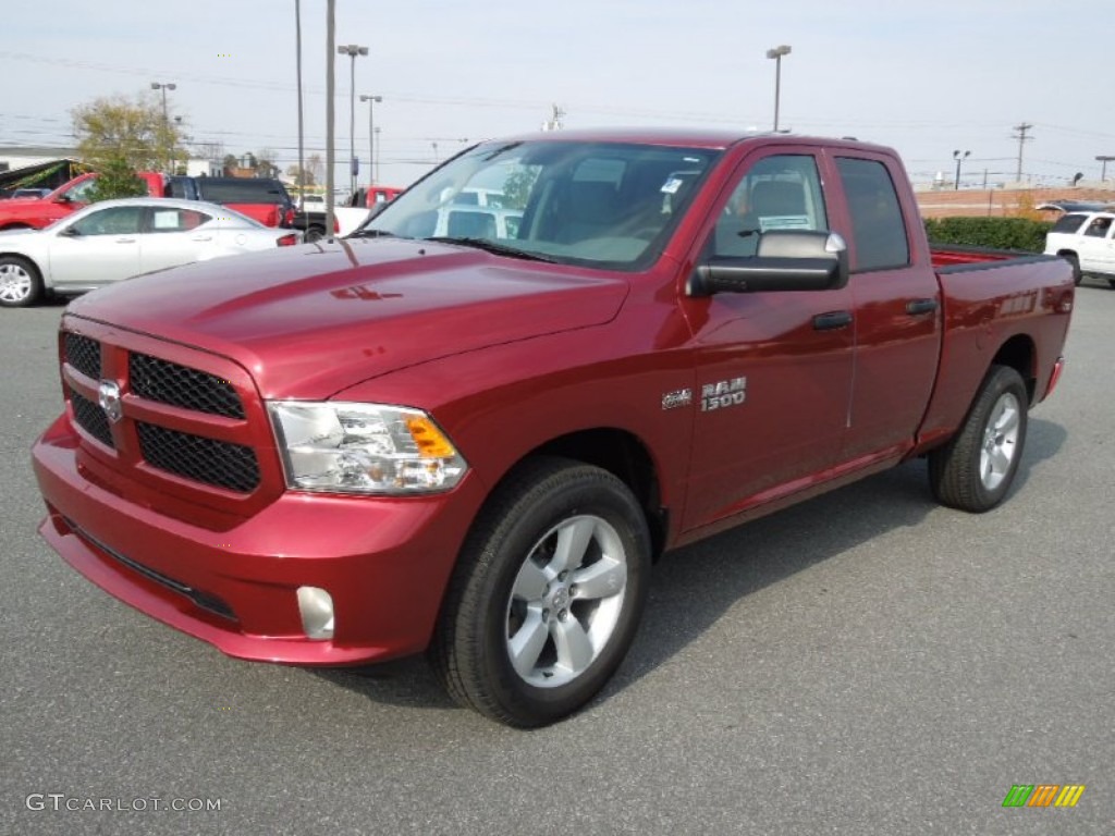 Deep Cherry Red Pearl 2013 Ram 1500 Express Quad Cab 4x4 Exterior Photo #73247521