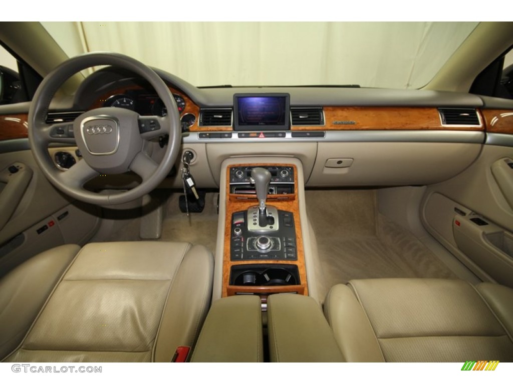 2007 Audi A8 4.2 quattro Sand Beige Dashboard Photo #73247584