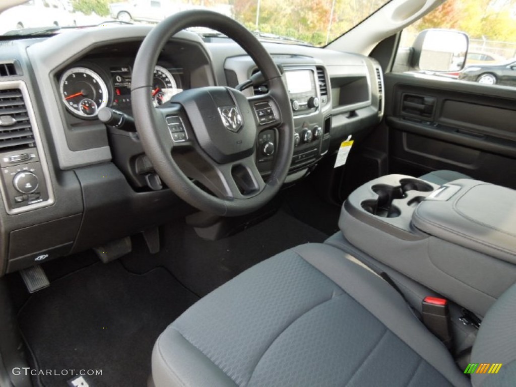 Black/Diesel Gray Interior 2013 Ram 1500 Express Quad Cab 4x4 Photo #73248174