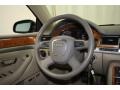 2007 Audi A8 Sand Beige Interior Steering Wheel Photo