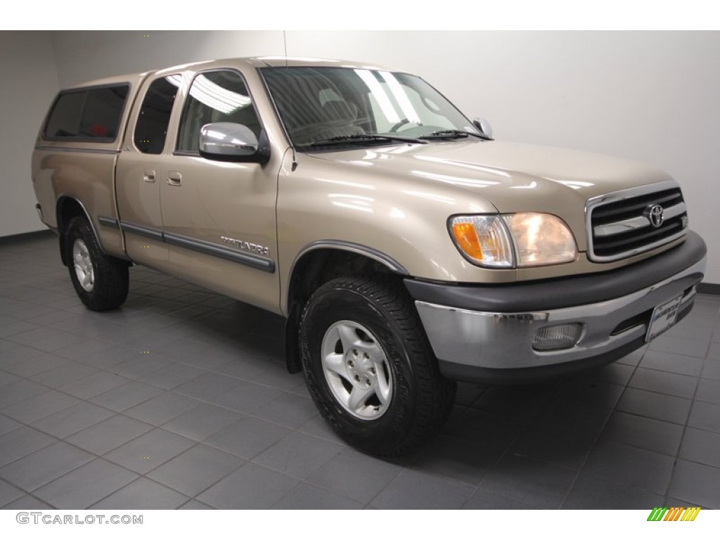 2002 Tundra SR5 Access Cab 4x4 - Desert Sand / Oak photo #1