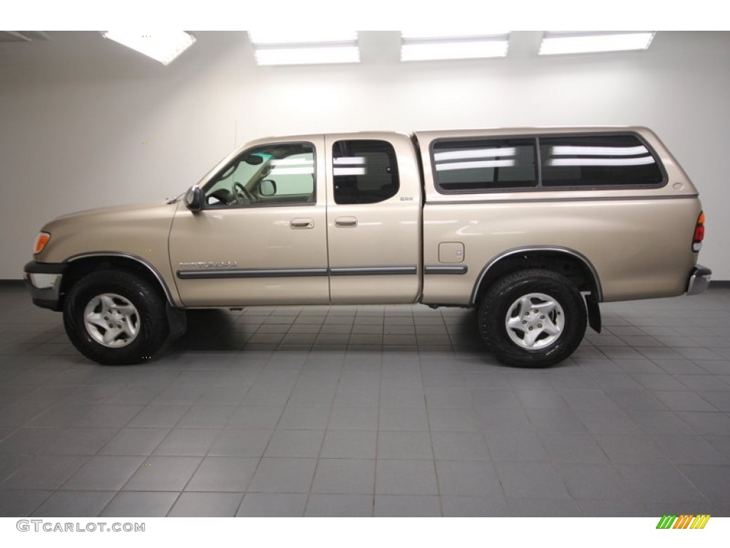2002 Tundra SR5 Access Cab 4x4 - Desert Sand / Oak photo #2