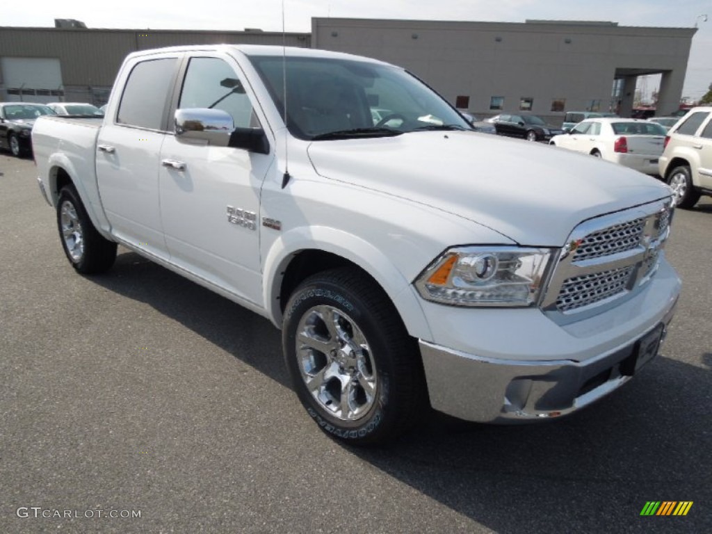 Bright White 2013 Ram 1500 Laramie Crew Cab Exterior Photo #73249756