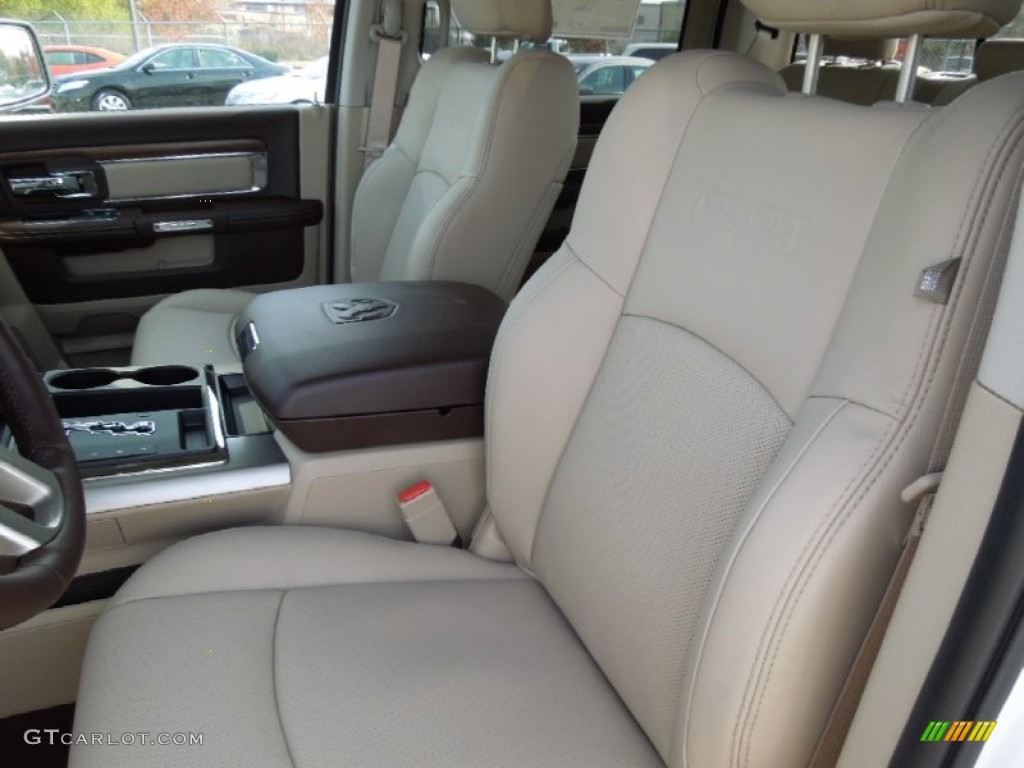 Canyon Brown/Light Frost Beige Interior 2013 Ram 1500 Laramie Crew Cab Photo #73249869
