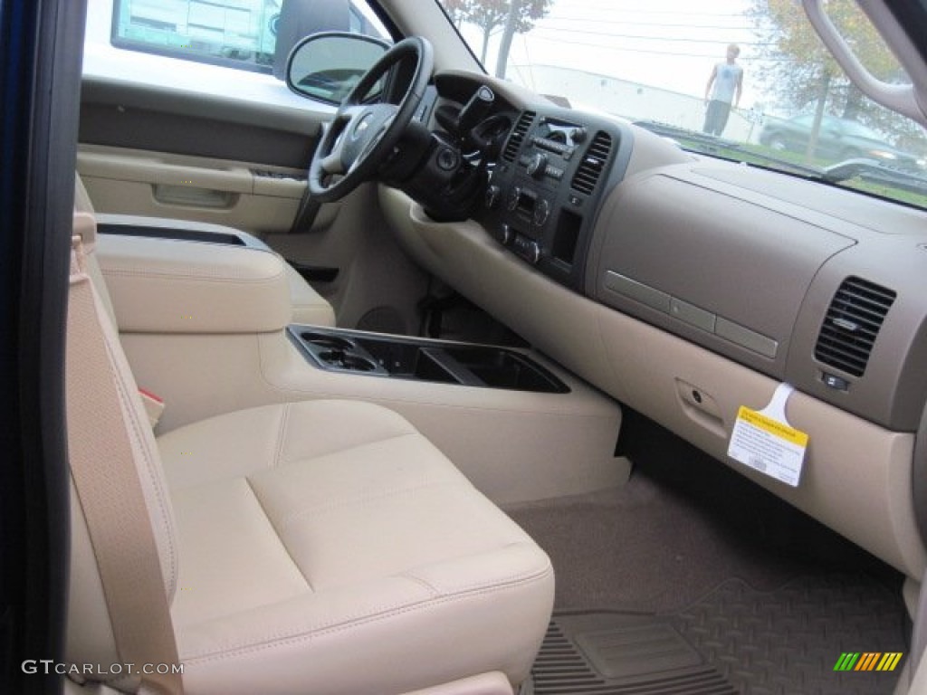 2013 Silverado 1500 LT Crew Cab 4x4 - Blue Topaz Metallic / Light Cashmere/Dark Cashmere photo #3