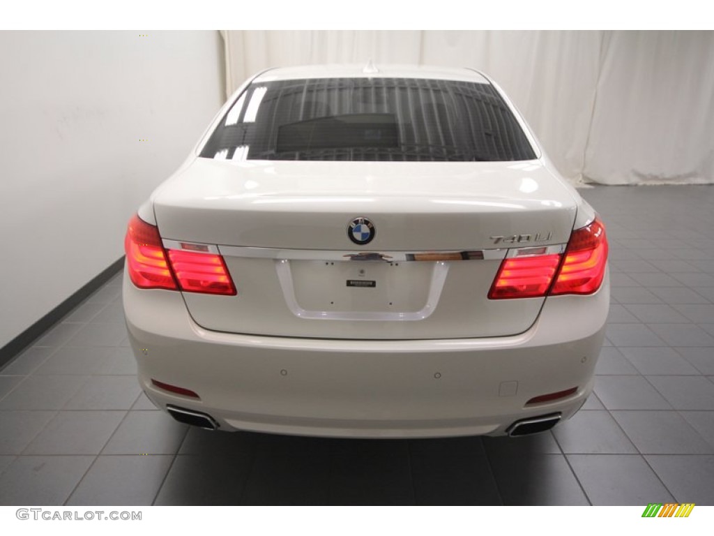 2012 7 Series 740Li Sedan - Mineral White Metallic / Saddle/Black photo #11