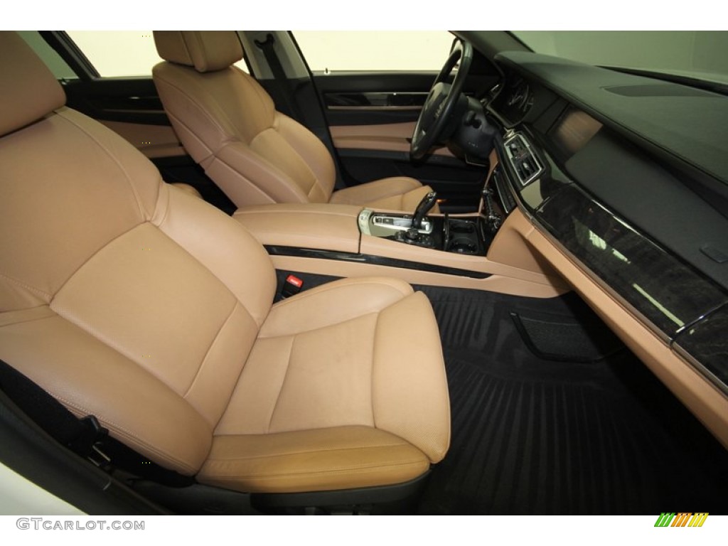 2012 7 Series 740Li Sedan - Mineral White Metallic / Saddle/Black photo #48
