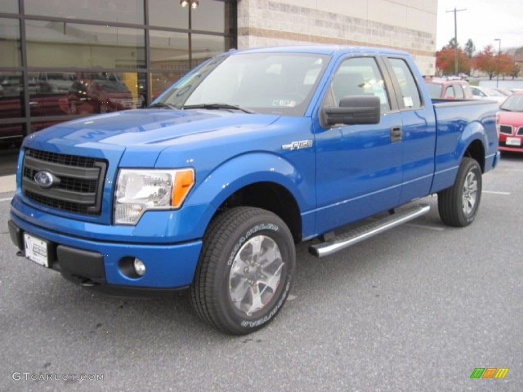 Blue Flame Metallic 2013 Ford F150 STX SuperCab 4x4 Exterior Photo #73251777