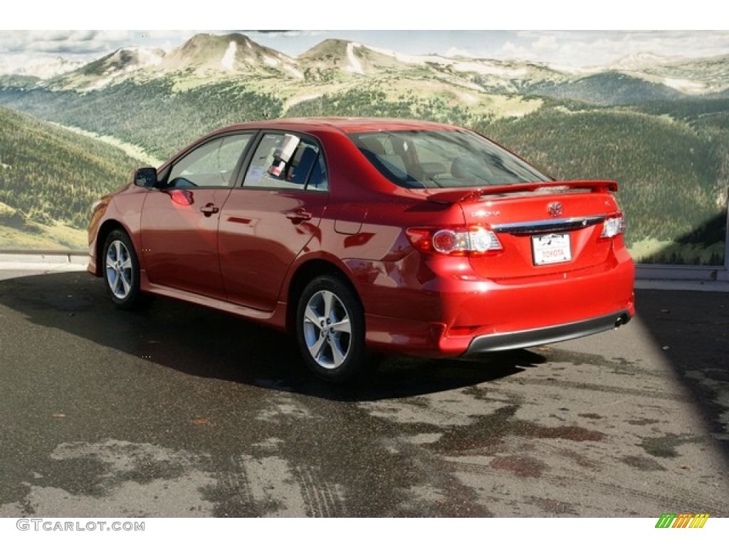 2013 Corolla S - Barcelona Red Metallic / Dark Charcoal photo #2