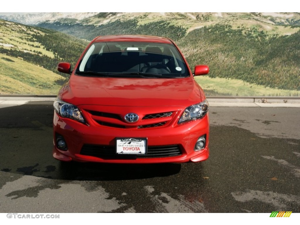 2013 Corolla S - Barcelona Red Metallic / Dark Charcoal photo #3