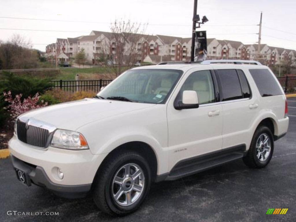 2003 Aviator Luxury AWD - Ceramic White Tri-Coat / Light Parchment photo #1