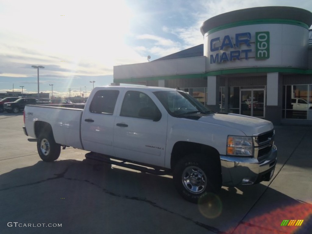 2007 Silverado 2500HD LT Crew Cab 4x4 - Summit White / Ebony photo #1