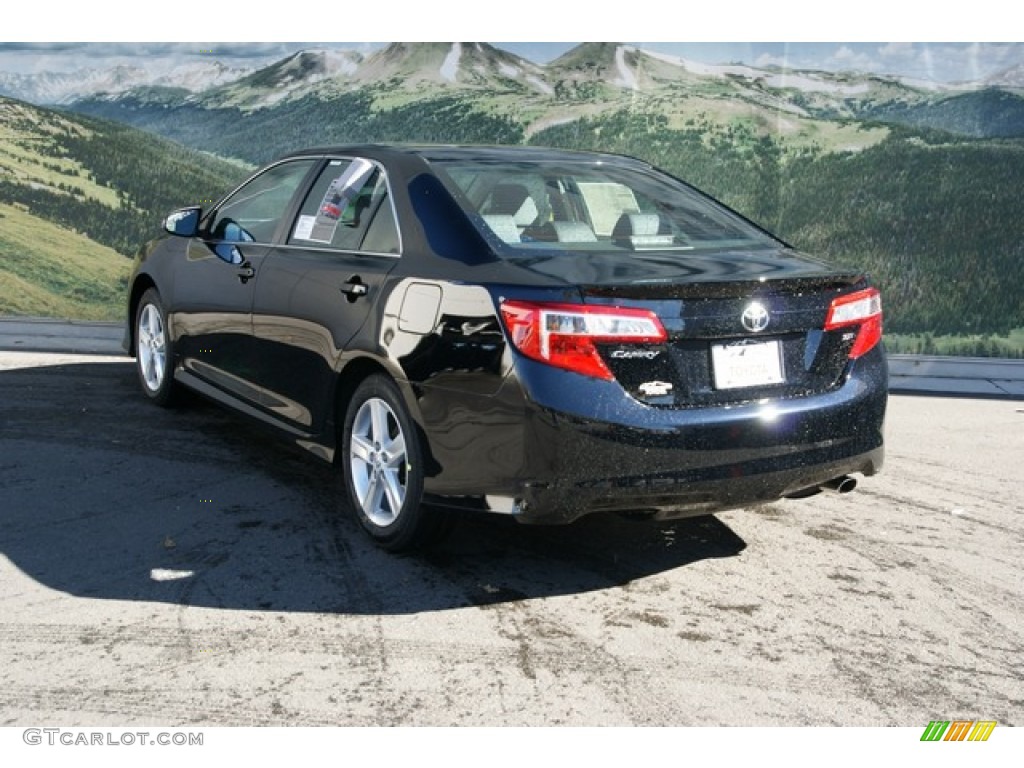 2012 Camry SE - Attitude Black Metallic / Black/Ash photo #2