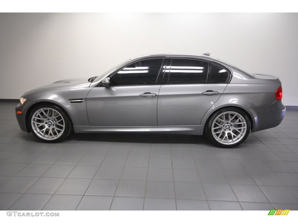 2011 M3 Sedan - Space Gray Metallic / Fox Red/Black/Black photo #2