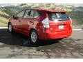 2012 Barcelona Red Metallic Toyota Prius v Three Hybrid  photo #2