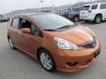 2010 Orange Revolution Metallic Honda Fit Sport  photo #9