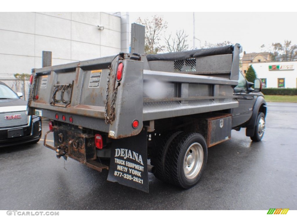 2007 F550 Super Duty XL Regular Cab 4x4 Dump Truck - Black / Medium Flint photo #5
