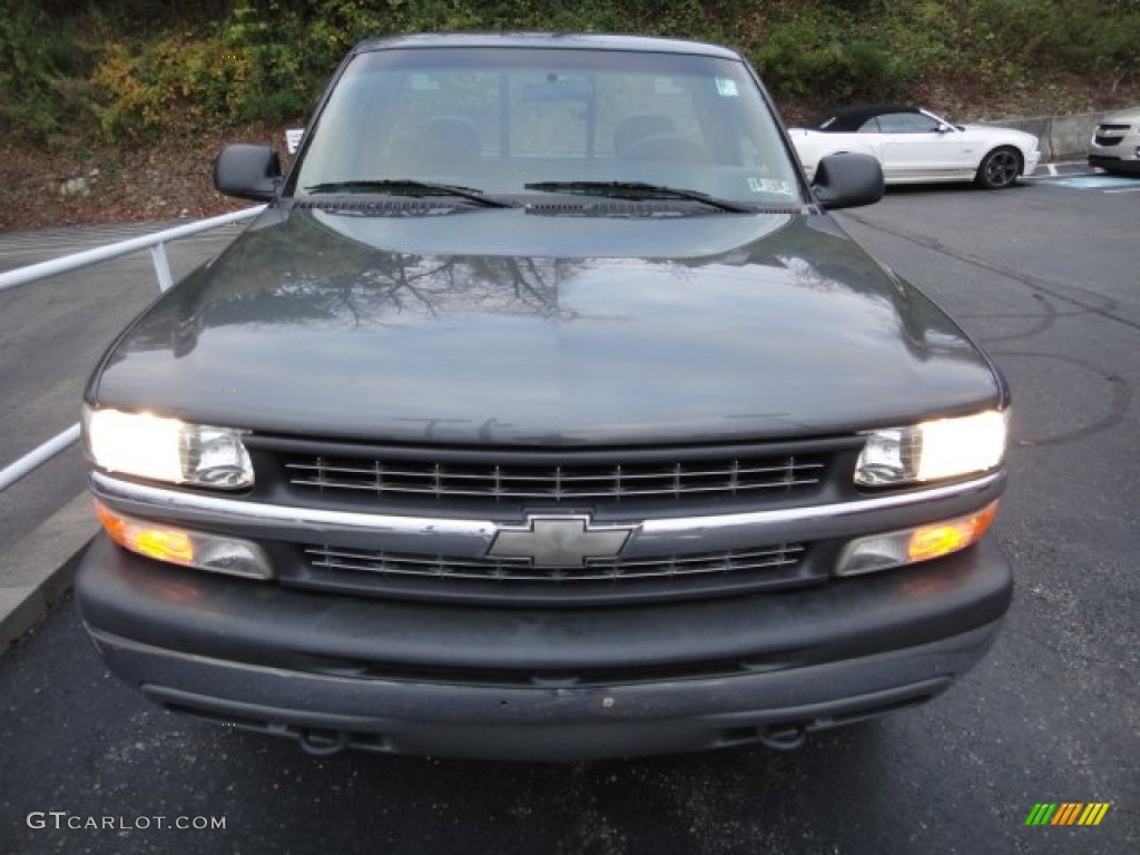 2000 Silverado 1500 Regular Cab 4x4 - Charcoal Gray Metallic / Graphite photo #15