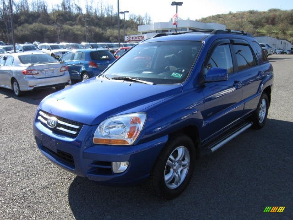 2007 Sportage EX V6 4WD - Smart Blue / Black photo #3